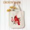 Canvas Tote Bag Embroidery Kit for Beginners,Cross Stitch Kits for Adults,DIY Needlepoint Include Cardinal Pattern,Women Shopping Reusable Grocery Bags